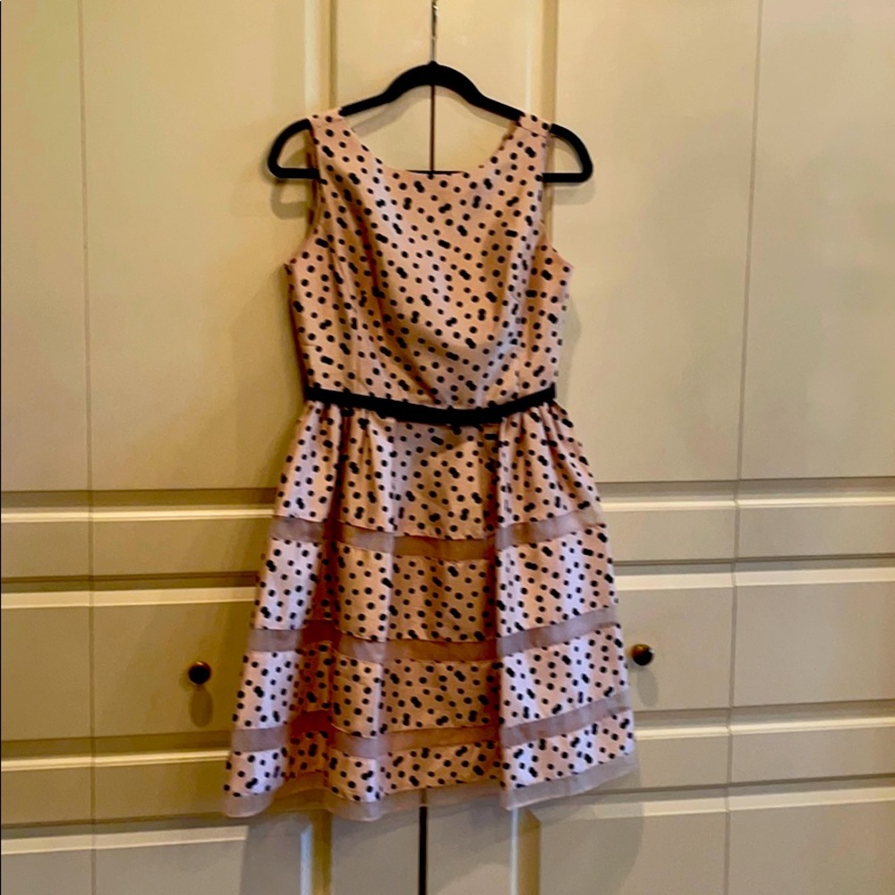 Light pink with black polkadot address